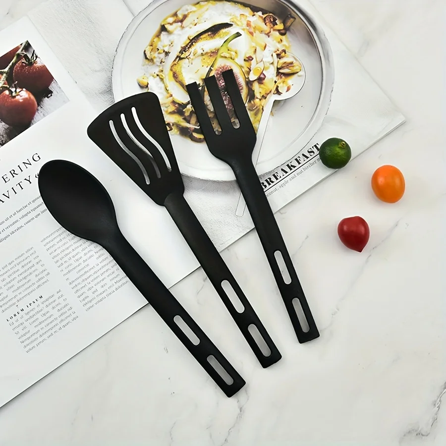 3PC Mini Nylon Kitchen Utensils Set For Kids Kitchen Cooking Tools Slotted Turner Spoon Fork Spade Fork Spoon Dinnerware Sets
3PC Mini Nylon Kitchen Utensils Set For Kids Kitchen Cooking Tools Slotted Turner Spoon Fork Spade Fork Spoon Dinnerware Sets