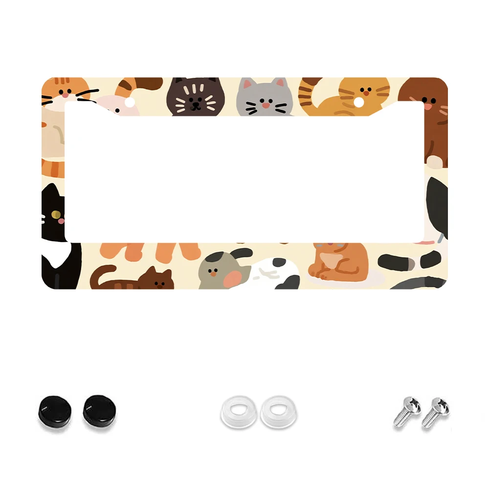 1 шт. Рамка номерного знака с разноцветным рисунком кота, 2 отверстия, алюминиевый материал, 6x12 дюймов, с набором винтов, забавный мультяшный декор для автомобиля
1 шт. Рамка номерного знака с разноцветным рисунком кота, 2 отверстия, алюминиевый материал, 6x12 дюймов, с набором винтов, забавный мультяшный декор для автомобиля