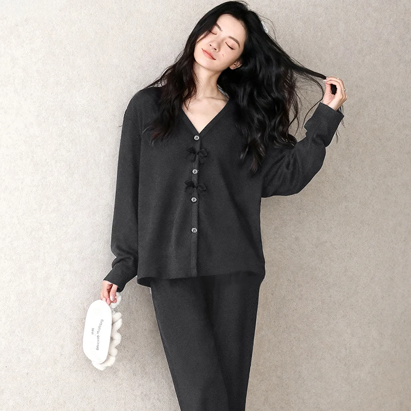 Pajama Sets Long Sleeve Women Summer White Unique Cut Loungewear Stripe Contrast Homeclothes Round Neck Cap Full Length Cool Ins
Pajama Sets Long Sleeve Women Summer White Unique Cut Loungewear Stripe Contrast Homeclothes Round Neck Cap Full Length Cool Ins