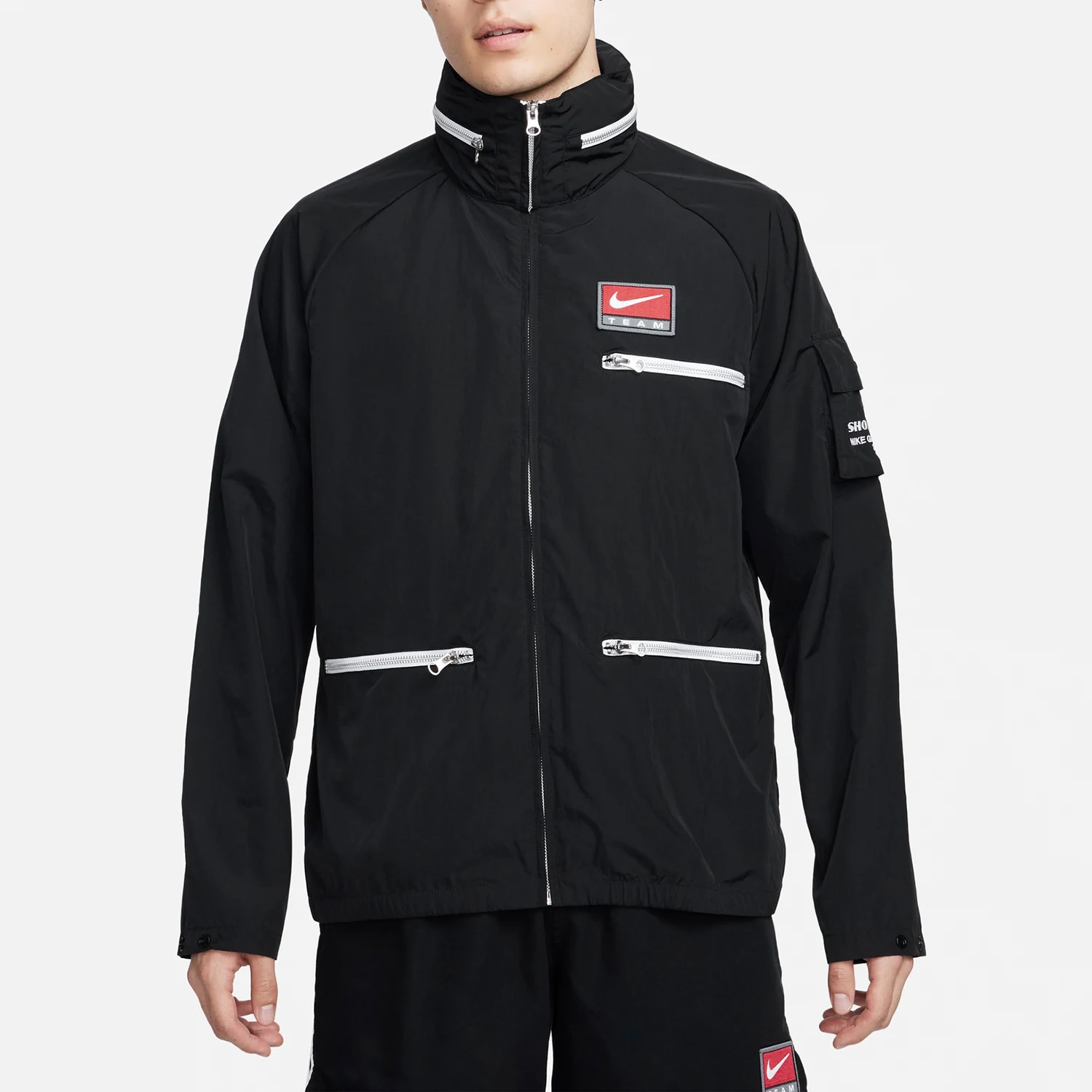 Nike genuine seasonal new men's loose sports training stand up collar jacket FB7264-010
Nike genuine seasonal new men's loose sports training stand up collar jacket FB7264-010
