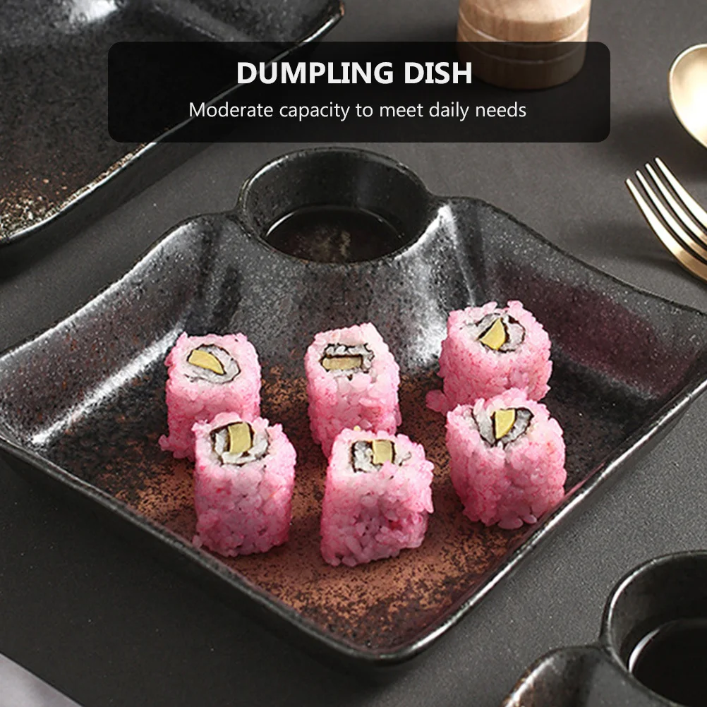 1Pcs Ceramic Dumpling Dish Japanese Style Moderate Capacity Dumpling Plate Sushi Snack Seasoning Dipping Bowl Sushi Dish 
1Pcs Ceramic Dumpling Dish Japanese Style Moderate Capacity Dumpling Plate Sushi Snack Seasoning Dipping Bowl Sushi Dish