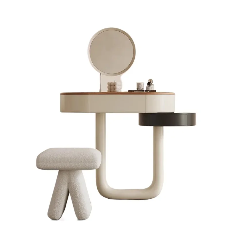 Italian minimalist dresser bedroom household small apartment high-end cream style makeup table
Italian minimalist dresser bedroom household small apartment high-end cream style makeup table