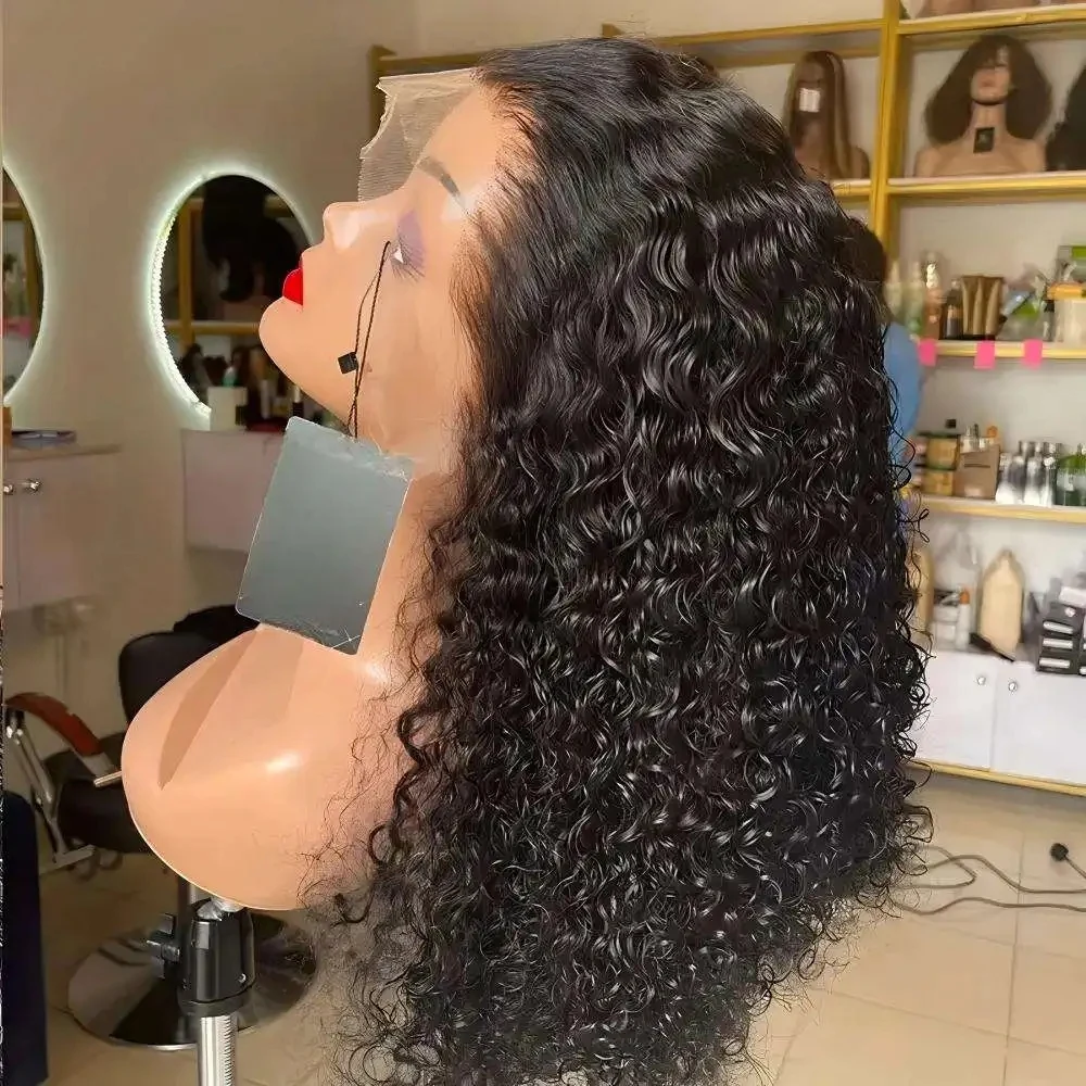 HD Water Wave Short Bob Wig 100% Human Hair Transparent 13x4 Lace Frontal Wigs Natural Black Curly Deep Wave Short Lace Front Human Hair Wigs Pre Plucked Virgin Hair #1B
HD Water Wave Short Bob Wig 100% Human Hair Transparent 13x4 Lace Frontal Wigs Natural Black Curly Deep Wave Short Lace Front Human Hair Wigs Pre Plucked Virgin Hair #1B