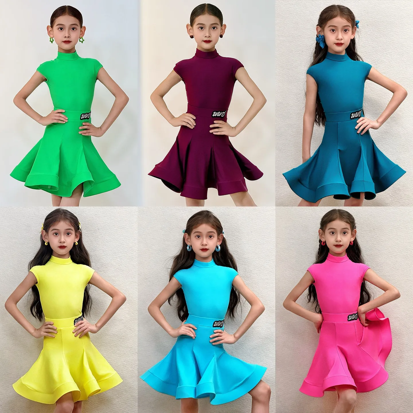 Children Latin Dance Competition Clothes Girls Summer High Collar Fishbone Suit Cha Cha Rumba Dance Practice Wear Class Training
Children Latin Dance Competition Clothes Girls Summer High Collar Fishbone Suit Cha Cha Rumba Dance Practice Wear Class Training