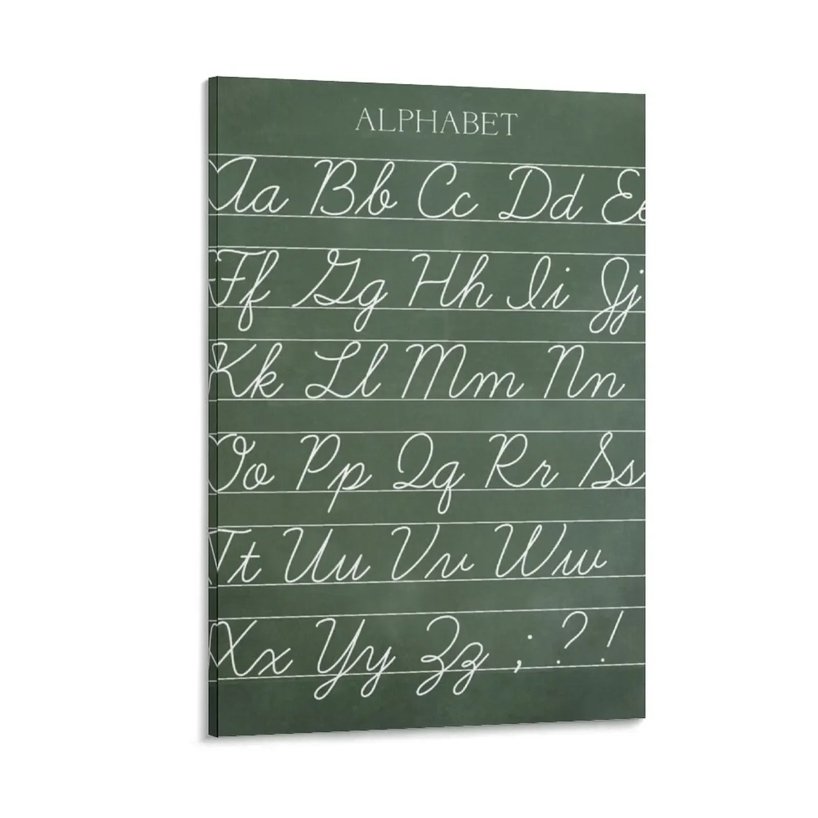 Vintage Alphabet Chalkboard Poster - Cursive Canvas Painting art bedroom decoration decorative frames wall room poster mural
Vintage Alphabet Chalkboard Poster - Cursive Canvas Painting art bedroom decoration decorative frames wall room poster mural