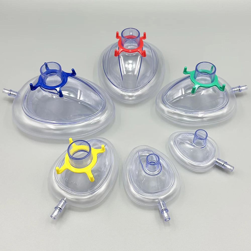 PVC Anesthesia Mask Sterilized Disposable Resuscitate Face Masks For Adult Child Animals NO.1-NO.6 Size
PVC Anesthesia Mask Sterilized Disposable Resuscitate Face Masks For Adult Child Animals NO.1-NO.6 Size