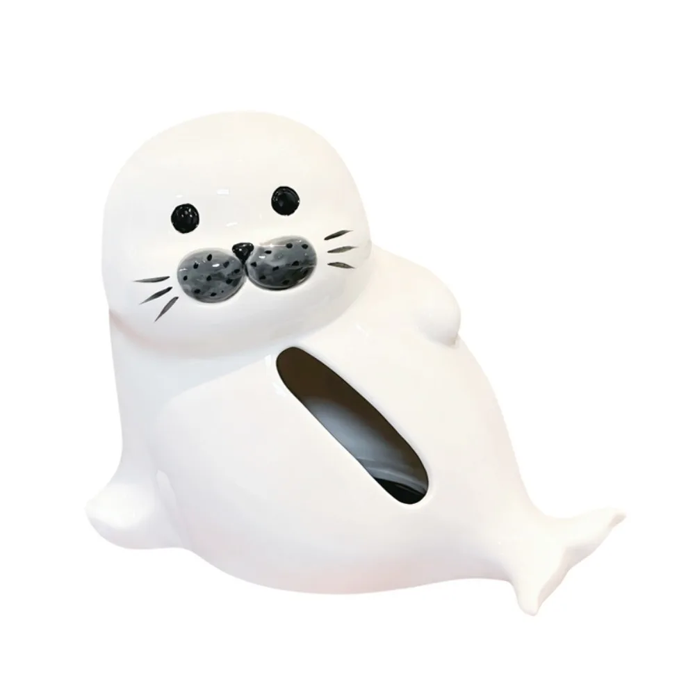 Stylish Large Capacity Seal lion Napkin Holder Smooth Exquisite Napkin Storage Box Funny Cartoon Ceramic Tissue Box Office
Stylish Large Capacity Seal lion Napkin Holder Smooth Exquisite Napkin Storage Box Funny Cartoon Ceramic Tissue Box Office