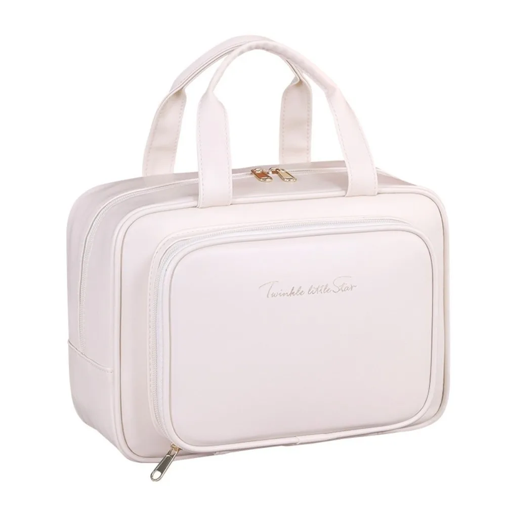 Simple Storage Makeup Bag Portable Large Capacity Cosmetic Container Handle Multifunctional Travel Wash Pouch Trips
Simple Storage Makeup Bag Portable Large Capacity Cosmetic Container Handle Multifunctional Travel Wash Pouch Trips