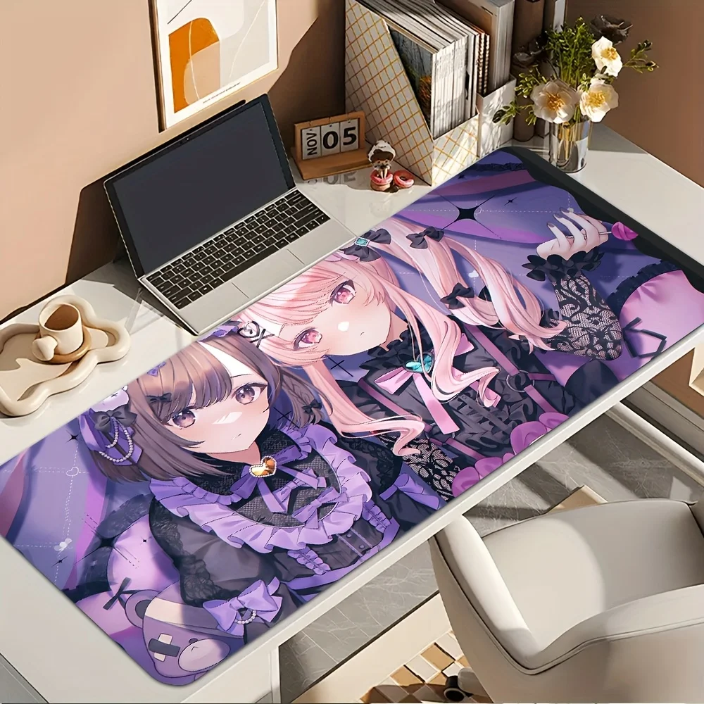XXL Cute Anime Girl Gaming Mouse Pad, Non-Slip Rubber Stitched Edge, Washable Desk Mat for PC Gamer Office
XXL Cute Anime Girl Gaming Mouse Pad, Non-Slip Rubber Stitched Edge, Washable Desk Mat for PC Gamer Office