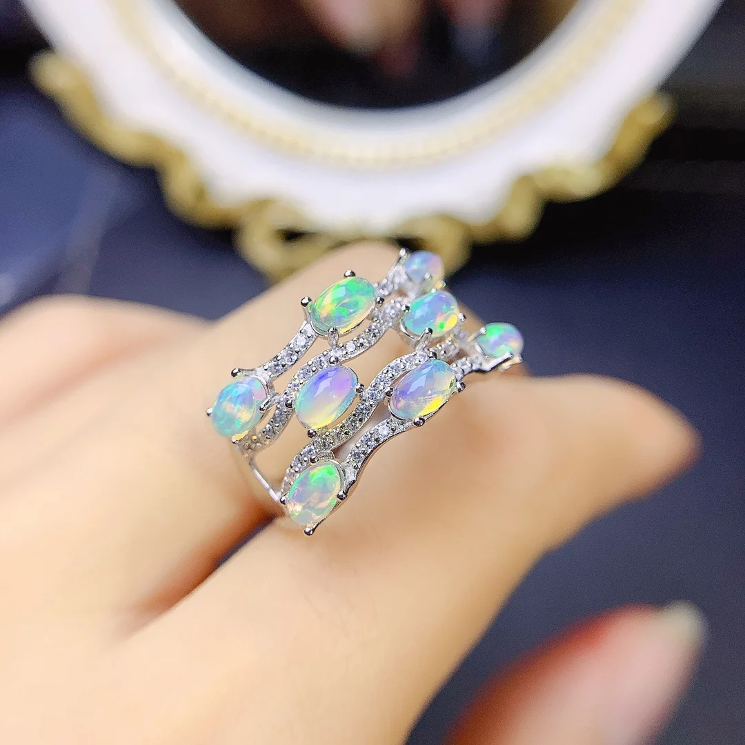 Opal Ring Silver 925 Ring Engagement Rings for Women Luxury Gemstones Jewelry Gems New in Rings Wedding Adjustable Fine
Opal Ring Silver 925 Ring Engagement Rings for Women Luxury Gemstones Jewelry Gems New in Rings Wedding Adjustable Fine