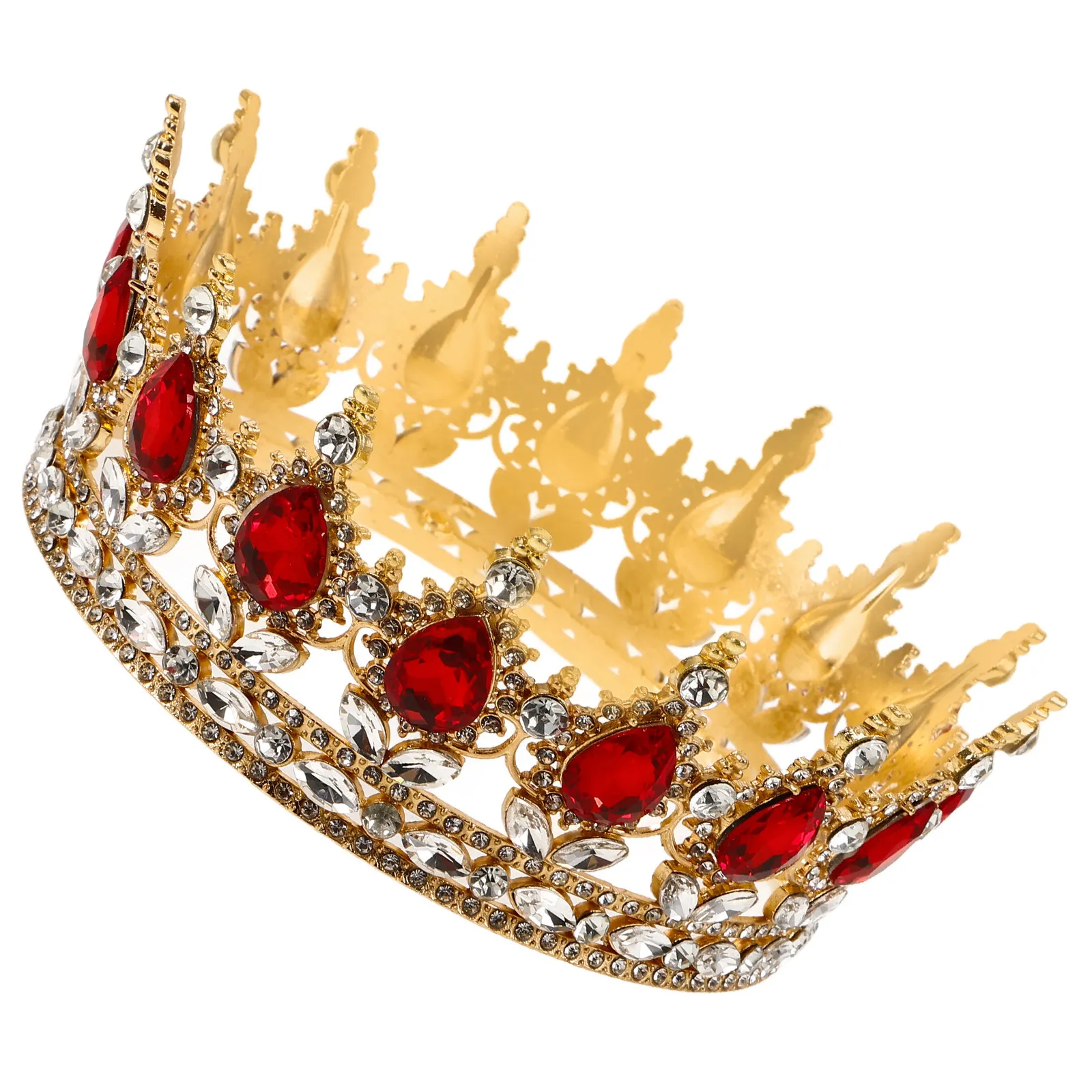 Elegant Bride Crown Wedding Headdress Golden Red Chic Headwear Wedding Dress Accessories Party Hair Ornament for Women
Elegant Bride Crown Wedding Headdress Golden Red Chic Headwear Wedding Dress Accessories Party Hair Ornament for Women