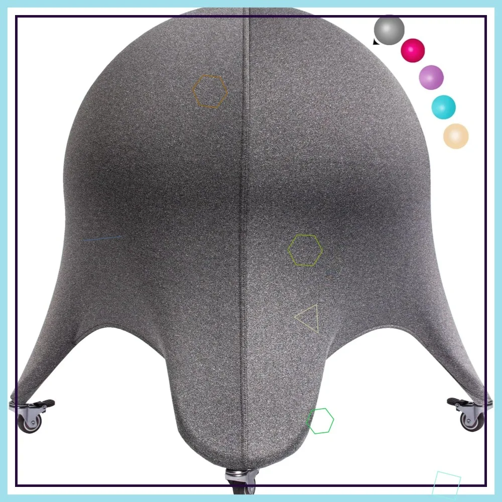 Stability Ball Chair, Ergonomic Yoga Ball Seat for Home Office Desk, Balance Ball Chair with Wheels
Stability Ball Chair, Ergonomic Yoga Ball Seat for Home Office Desk, Balance Ball Chair with Wheels