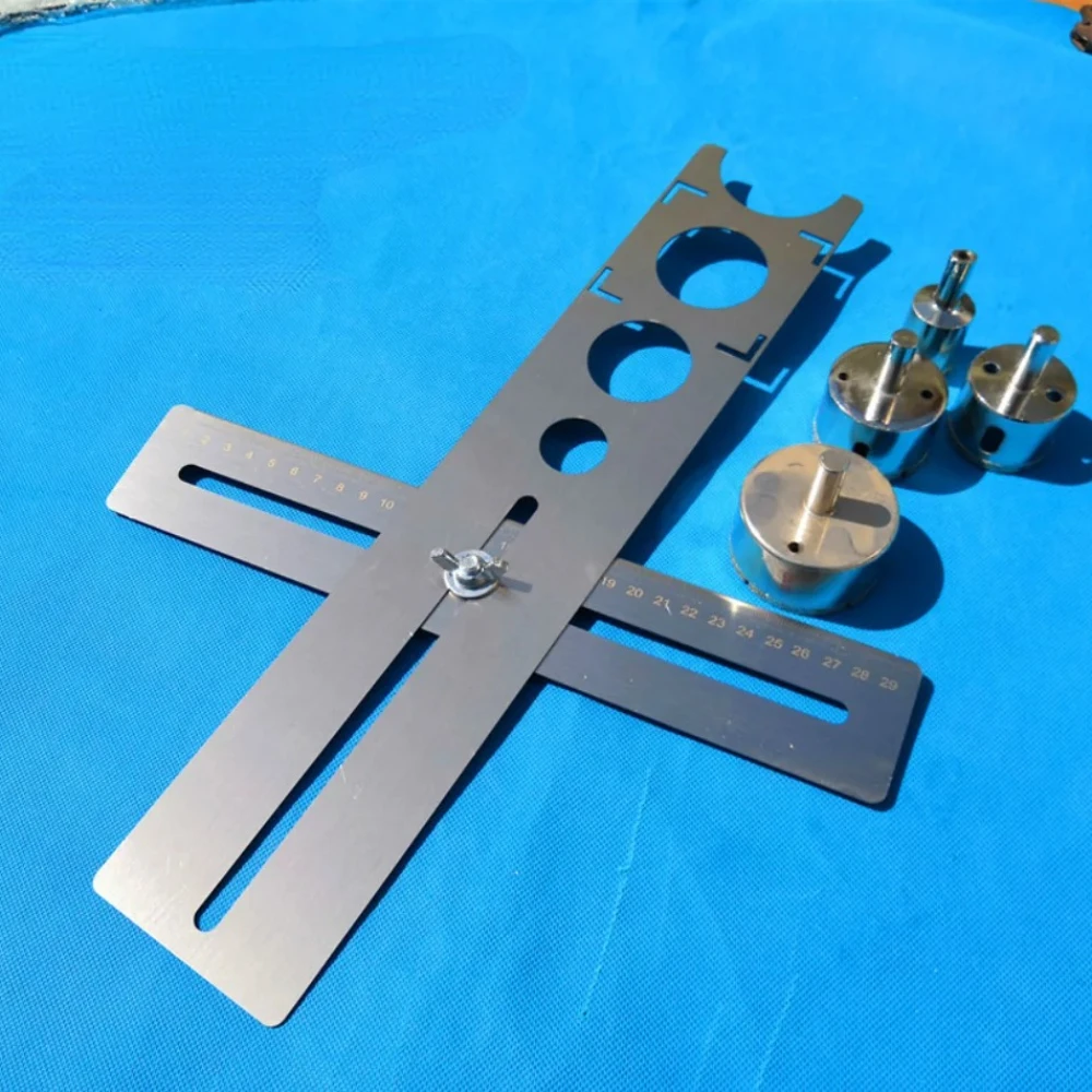 Multi-Functional Stainless Steel Ceramic Tile Hole Locator Ruler 360 Degree Adjustable Punching Hand Measure Tools
Multi-Functional Stainless Steel Ceramic Tile Hole Locator Ruler 360 Degree Adjustable Punching Hand Measure Tools