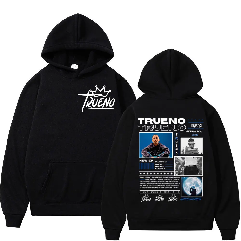 Rapper Trueno Album Tour Merch Hoodie Men's Women's Hip Hop Oversized Clothing Pullovers Fashion Casual Long Sleeve Sweatshirts
Rapper Trueno Album Tour Merch Hoodie Men's Women's Hip Hop Oversized Clothing Pullovers Fashion Casual Long Sleeve Sweatshirts