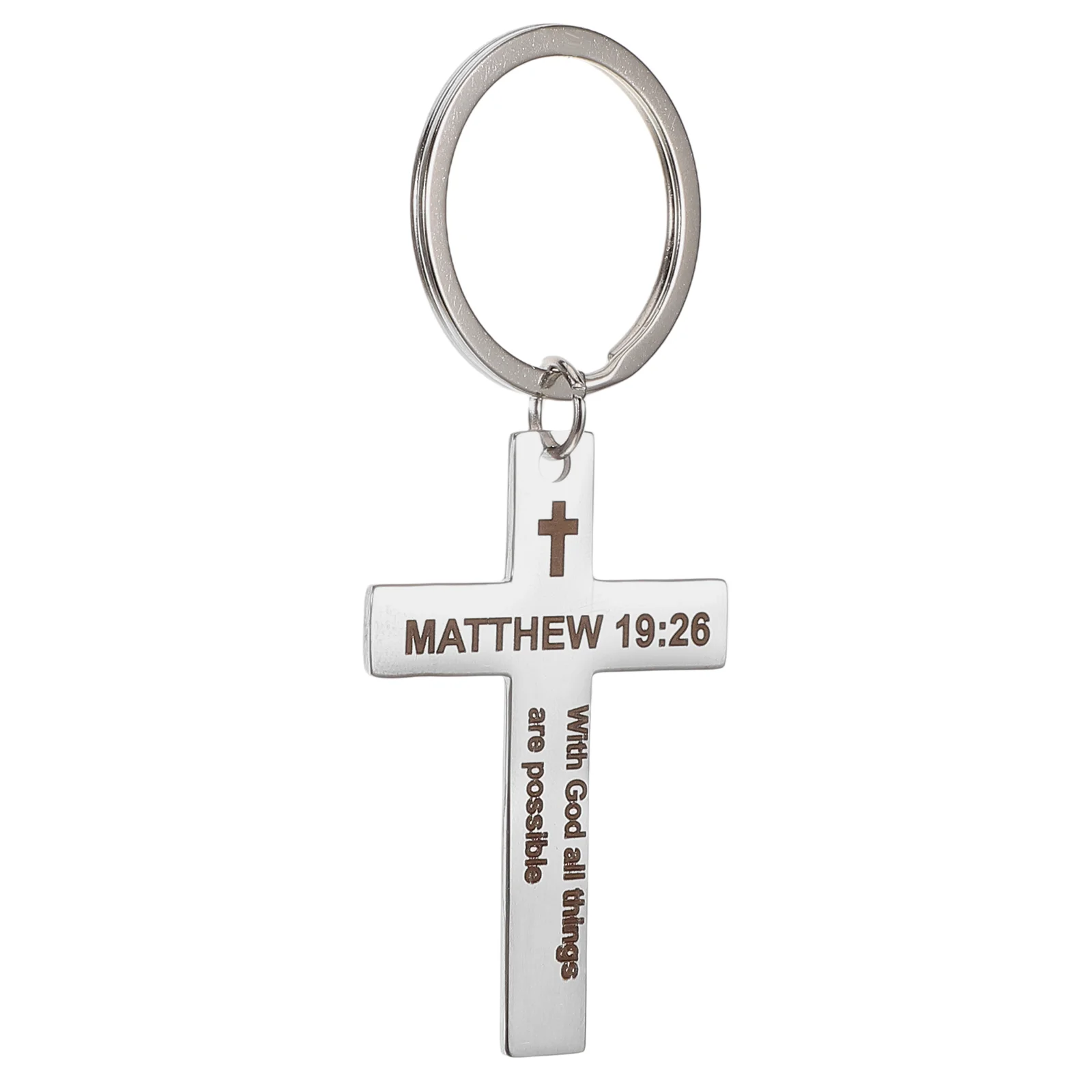 Cross Keychain Creative Pendant Commemorate Silver Stainless Steel Carnival Rewards
Cross Keychain Creative Pendant Commemorate Silver Stainless Steel Carnival Rewards