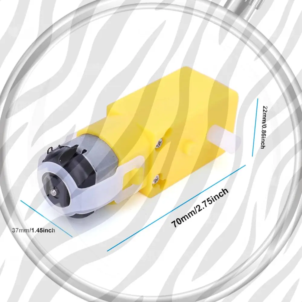 TT Motor Gearmotor DC 3-12V Dual Shaft Geared Motor Install EMC Smart Car Chassis Four Drive Car Motor for DIY Smart Car Robot
TT Motor Gearmotor DC 3-12V Dual Shaft Geared Motor Install EMC Smart Car Chassis Four Drive Car Motor for DIY Smart Car Robot