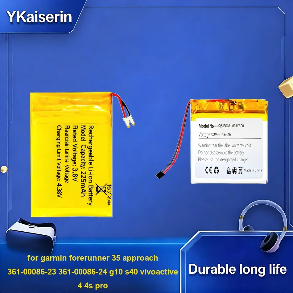 361-00117-00 ( 401920 ) VI4 For Garmin Forerunner 35 Approach 361-00086-23 361-00086-24 G10 S40 For Vivoactive 4 4S Pro Battery
361-00117-00 ( 401920 ) VI4 For Garmin Forerunner 35 Approach 361-00086-23 361-00086-24 G10 S40 For Vivoactive 4 4S Pro Battery