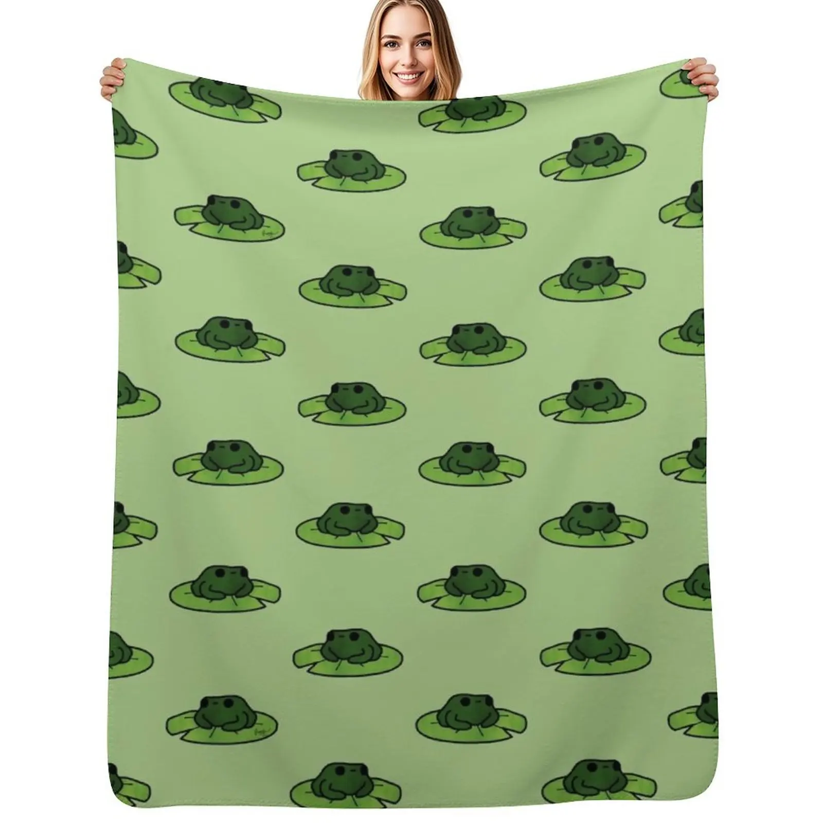 Frog on Lilypad Doodle Throw Blanket Luxurious Soft Fuzzy Blanket for Sofa Bed
Frog on Lilypad Doodle Throw Blanket Luxurious Soft Fuzzy Blanket for Sofa Bed