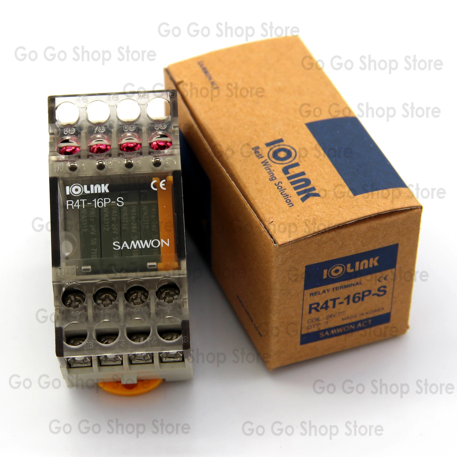 Р4Т-16П-С 24В постоянного тока; 4-точечный выходной релейный модуль корейского тройного реле
Р4Т-16П-С 24В постоянного тока; 4-точечный выходной релейный модуль корейского тройного реле