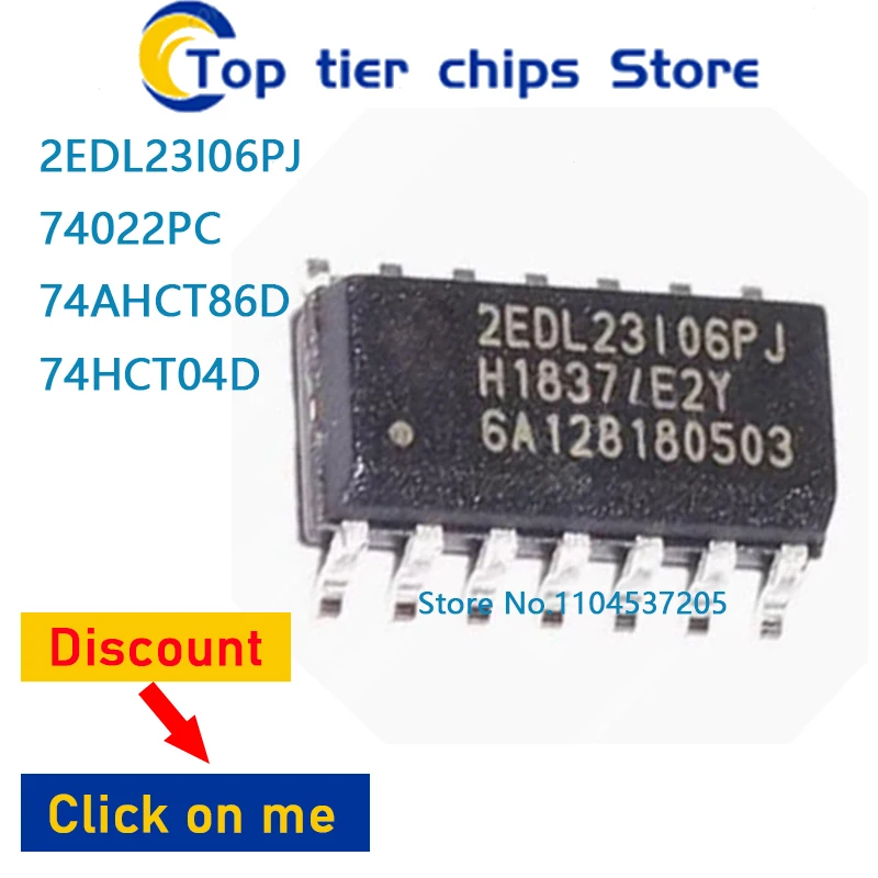 1PCS~10PCS/LOT 2EDL23I06PJ 74022PC 74AHCT86D 74HCT04D SOP 100% NEW
1PCS~10PCS/LOT 2EDL23I06PJ 74022PC 74AHCT86D 74HCT04D SOP 100% NEW