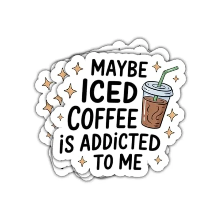 3Pcs Maybe Iced Coffee is Addicted to Me Sticker Funny Cafe Lovers Gift for Caffeine Overload Coworker Maybe Iced Coffee is Add
3Pcs Maybe Iced Coffee is Addicted to Me Sticker Funny Cafe Lovers Gift for Caffeine Overload Coworker Maybe Iced Coffee is Add