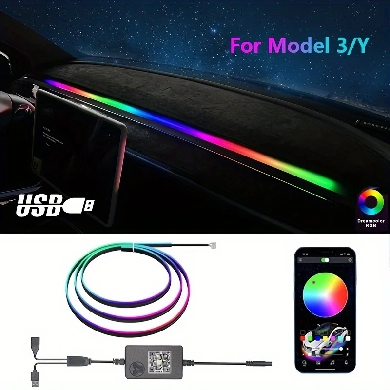 For Tesla Model 3 Model Y 2021-2023 LED Atmosphere Light,Car LED Lights Strip Accessories, LED Lights for Car
For Tesla Model 3 Model Y 2021-2023 LED Atmosphere Light,Car LED Lights Strip Accessories, LED Lights for Car