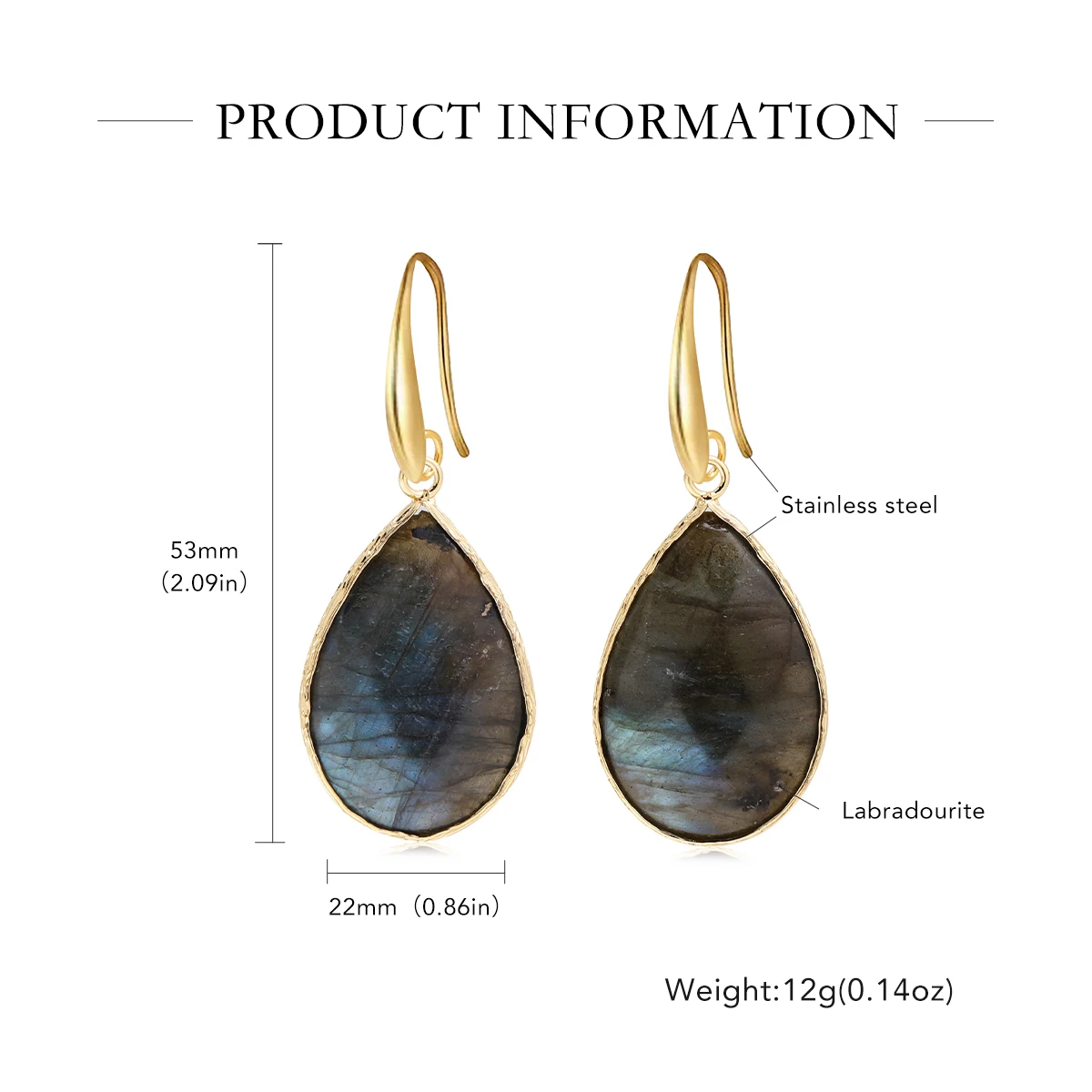 Fashion Natural Stone Water Drop Earrings For Women Fashion Simple And Versatile Temperament Earrings Jewelry Gifts For Women
Fashion Natural Stone Water Drop Earrings For Women Fashion Simple And Versatile Temperament Earrings Jewelry Gifts For Women