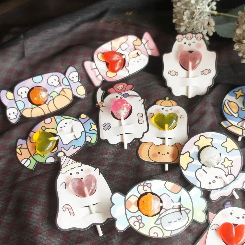 Halloween Cute Ghost 25pcs Lollipop Cover for Party Children Candy Decorate DIY Chocolate Candy Gift Packaging
Halloween Cute Ghost 25pcs Lollipop Cover for Party Children Candy Decorate DIY Chocolate Candy Gift Packaging