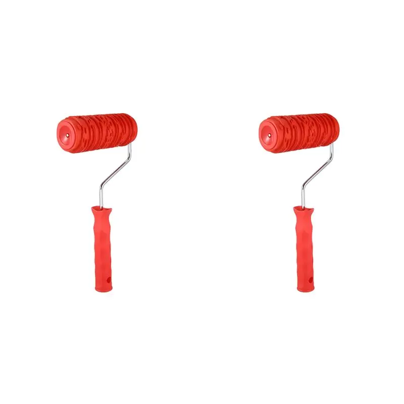 PERFECT MODERN 2Pcs 6 Inch Painting Roller With Handle Rubber Wood Pattern Graining Knurling Tool For Wall Decoration Red
PERFECT MODERN 2Pcs 6 Inch Painting Roller With Handle Rubber Wood Pattern Graining Knurling Tool For Wall Decoration Red