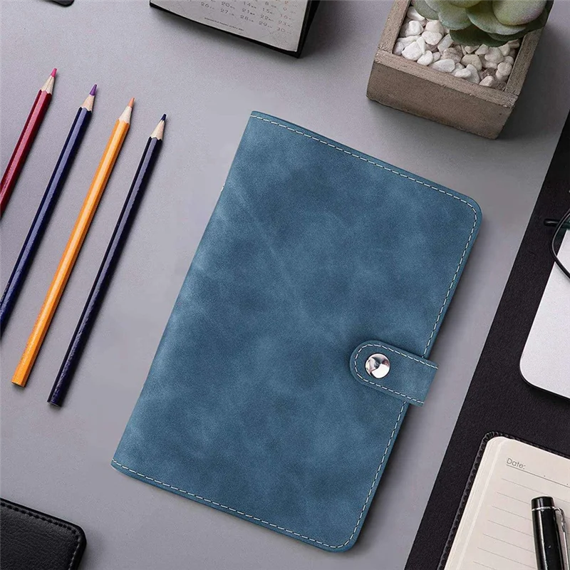 6 Ring Notebook Binder PU Leather Binder Notebook Binder Cover PU+Metal+PVC With Clear Plastic A6 Binder Envelope Bag Blue
6 Ring Notebook Binder PU Leather Binder Notebook Binder Cover PU+Metal+PVC With Clear Plastic A6 Binder Envelope Bag Blue