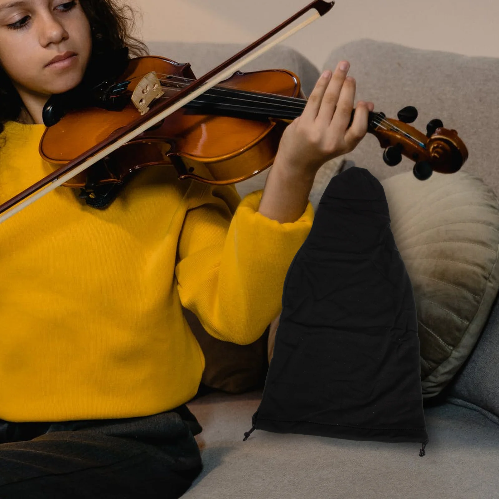 4 3 4 Violin Dust proof Cover Black Elastic Material Protective Storage Case Exquisite Instrument Accessories Foldable Gift
4 3 4 Violin Dust proof Cover Black Elastic Material Protective Storage Case Exquisite Instrument Accessories Foldable Gift