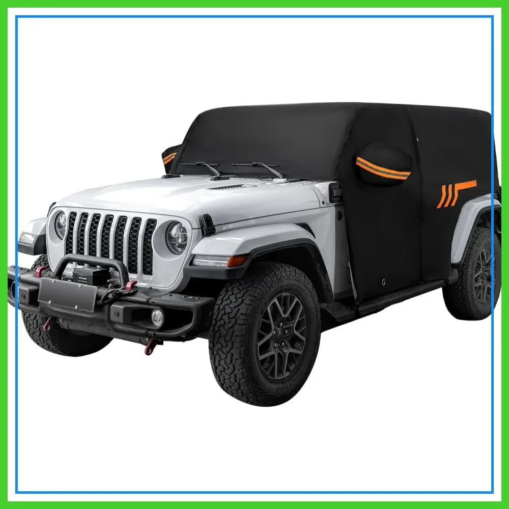 Waterproof Cab Cover for Jeep Wrangler JK JL 4 Door 2007-2026, Heavy Duty All Weather Protection with Zipper Access
Waterproof Cab Cover for Jeep Wrangler JK JL 4 Door 2007-2026, Heavy Duty All Weather Protection with Zipper Access