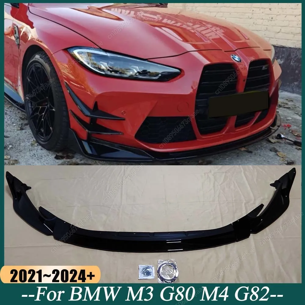 3Pcs Car Front Bumper Lip Diffuser Spoiler Splitter For BMW M3 G80 M4 G82 2021 2022 2023 2024+ Gloss Black ABS Body Kits Tuning
3Pcs Car Front Bumper Lip Diffuser Spoiler Splitter For BMW M3 G80 M4 G82 2021 2022 2023 2024+ Gloss Black ABS Body Kits Tuning