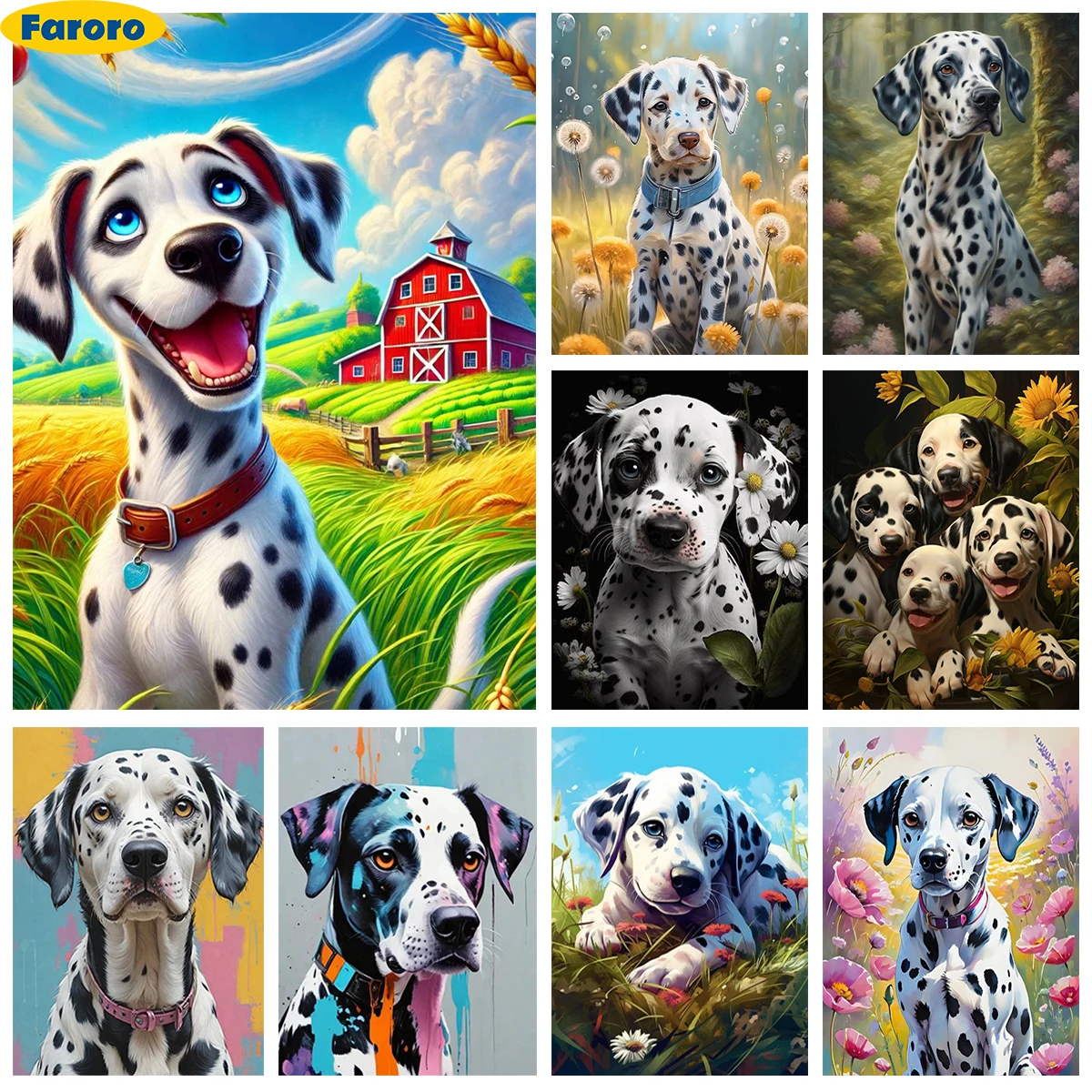 Dalmatian DIY Diamond Painting Kit Pet Dog Mural Diamond Embroidery Crystal Cross Stitch Animal Portraits Mosaic Home Wall Decor
Dalmatian DIY Diamond Painting Kit Pet Dog Mural Diamond Embroidery Crystal Cross Stitch Animal Portraits Mosaic Home Wall Decor