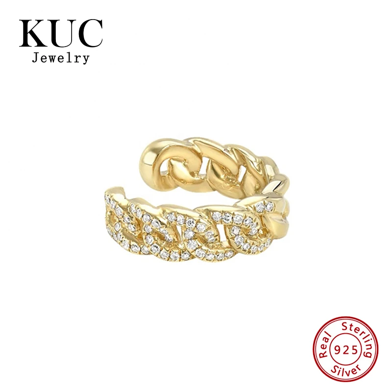 Fine Jewelry No Piercing Jewelry for Women Light Luxury 925 Sterling Silver Ear Cuff Clip Pave Zircon Cuban Chain Earrings
Fine Jewelry No Piercing Jewelry for Women Light Luxury 925 Sterling Silver Ear Cuff Clip Pave Zircon Cuban Chain Earrings
