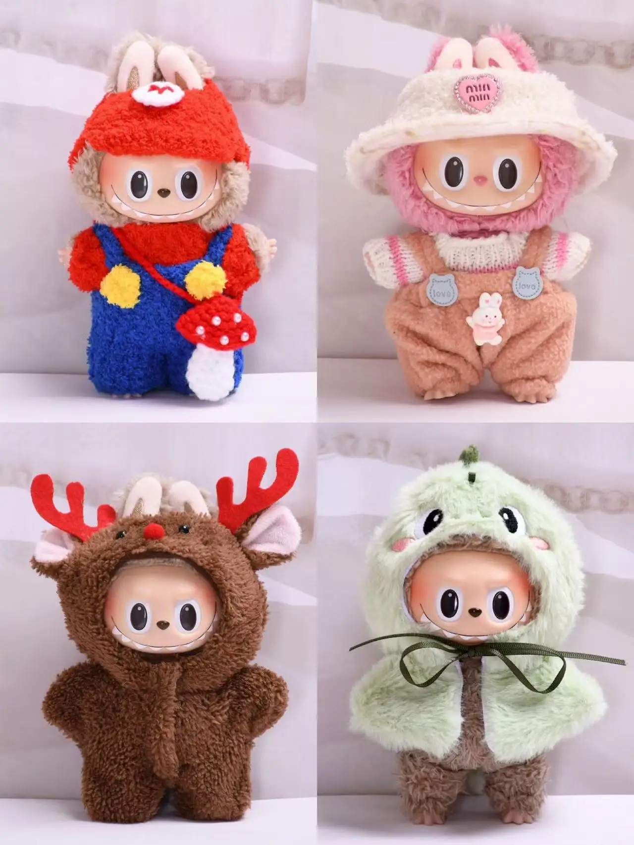 Cute Mini Plush Doll'S Clothes Outfit Only Clothing Accessories For 17cm Labubu Dolls Sweater Hoodie Clothing DIY Kids Gifts
Cute Mini Plush Doll'S Clothes Outfit Only Clothing Accessories For 17cm Labubu Dolls Sweater Hoodie Clothing DIY Kids Gifts