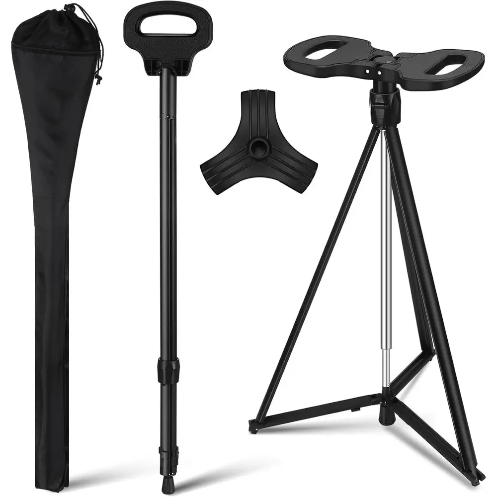 Portable Folding Seat Cane with Carry Bag - Lightweight, Anti-Slip Walking Stick for Outdoors and Travel
Portable Folding Seat Cane with Carry Bag - Lightweight, Anti-Slip Walking Stick for Outdoors and Travel
