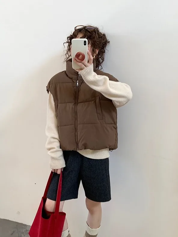 Winter Thiened Warm Stand Collar Vest Outerwear 2025 New Design Layering Sle Versatile Daily Use Comfortable Cotton Jaet
Winter Thiened Warm Stand Collar Vest Outerwear 2025 New Design Layering Sle Versatile Daily Use Comfortable Cotton Jaet