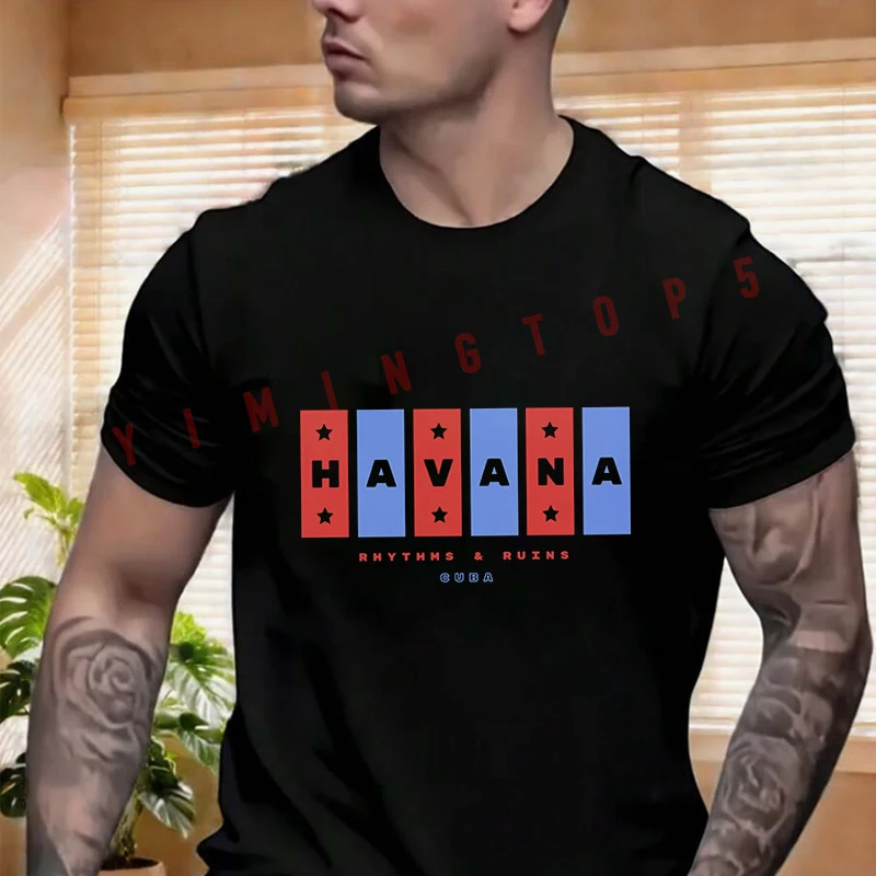 Cuba With The Name Of Its Capital Design T-shirt Men's And Women's Summer Short-sleeved Motorbike Cycling Top
Cuba With The Name Of Its Capital Design T-shirt Men's And Women's Summer Short-sleeved Motorbike Cycling Top