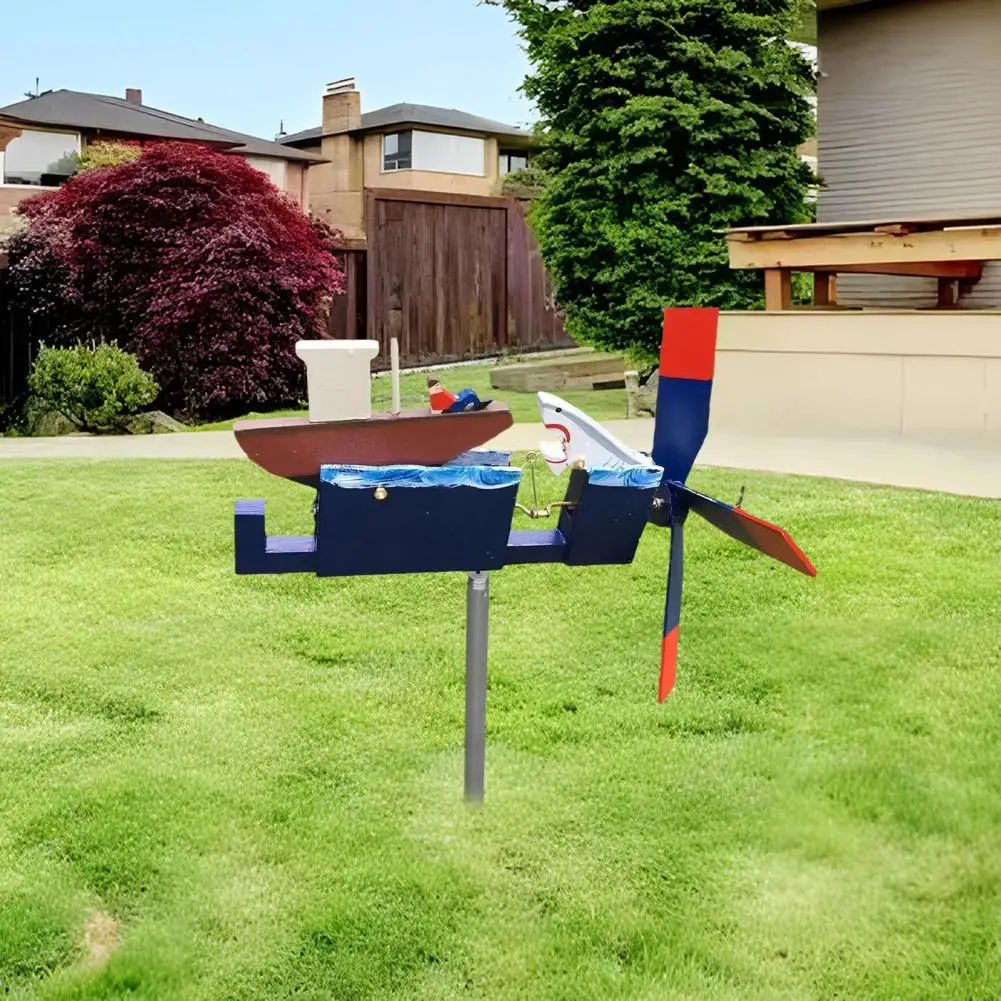 Wind-powered Yard Decor Nautical Boat Whirligig Wooden Garden Decoration for Outdoor Patio Lawn Weather-proof Ship Windmill
Wind-powered Yard Decor Nautical Boat Whirligig Wooden Garden Decoration for Outdoor Patio Lawn Weather-proof Ship Windmill