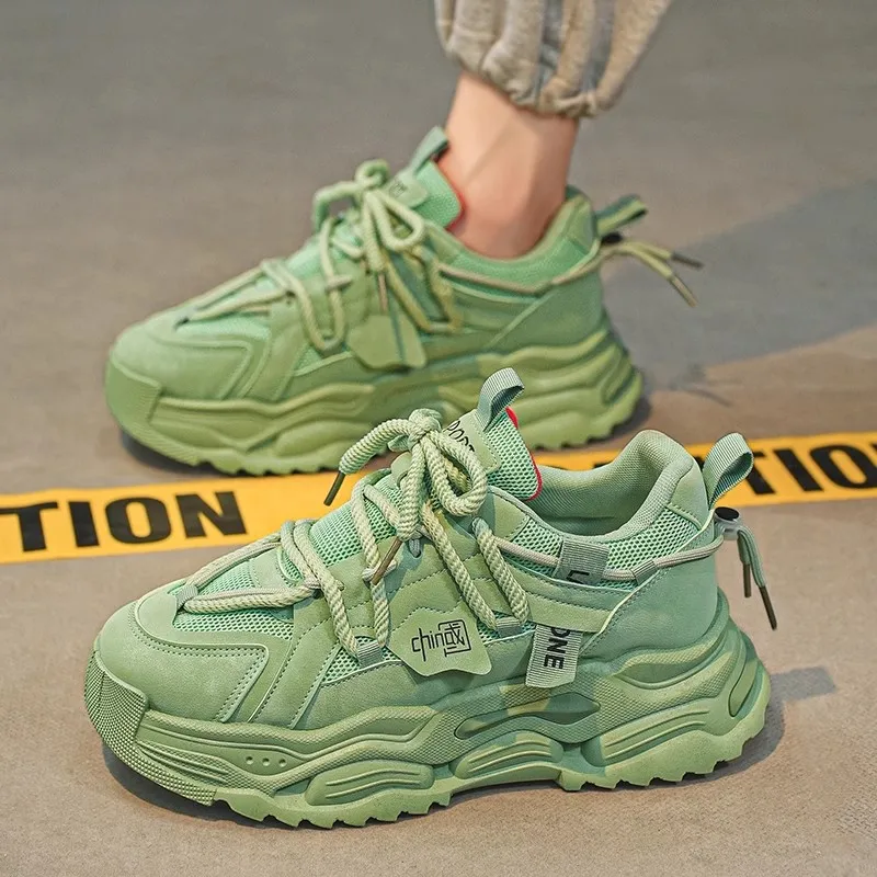 Trendy Men's Sports Shoes Breathable Mesh Running Shoes Thick Bottom Casual Fashionable Dad Shoes Summer Collection 2025
Trendy Men's Sports Shoes Breathable Mesh Running Shoes Thick Bottom Casual Fashionable Dad Shoes Summer Collection 2025