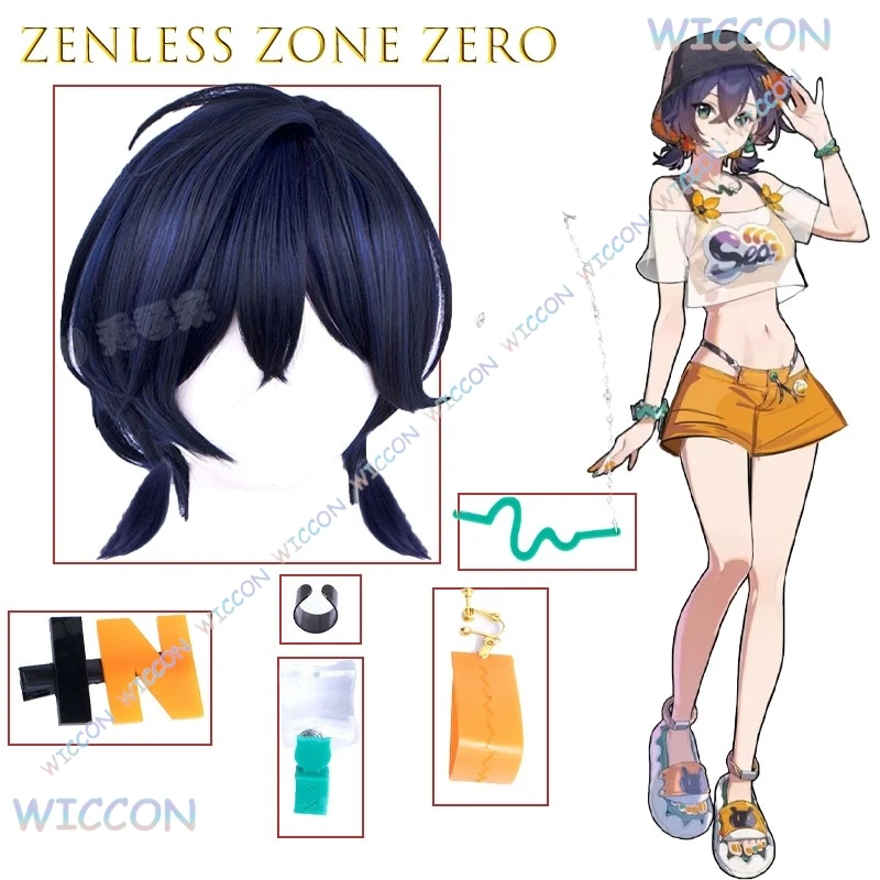 Аниме игровой персонаж Zenless Zone Zero Belle купальник косплей парик летнее небо аксессуары для волос пляжная вечеринка милая кавайная мода
Аниме игровой персонаж Zenless Zone Zero Belle купальник косплей парик летнее небо аксессуары для волос пляжная вечеринка милая кавайная мода