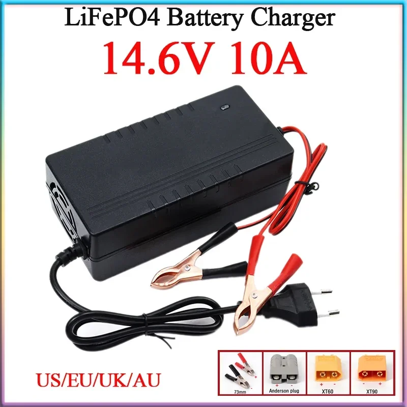 14.6V 10A LiFePO4 Battery Charger large current With fan AC 100-240V For 4S 12V 12.8V Cells Fast Charging clip plug EU/US/AU/UK
14.6V 10A LiFePO4 Battery Charger large current With fan AC 100-240V For 4S 12V 12.8V Cells Fast Charging clip plug EU/US/AU/UK