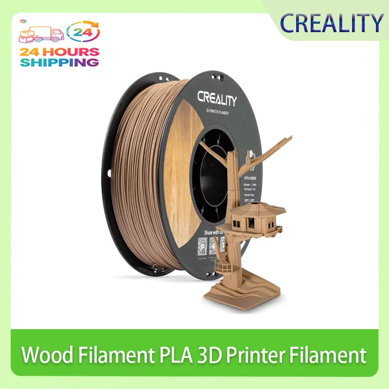 Creality 3D Wood Filament PLA 3D Printer Filament 1.75 mm Smooth Silk Texture Toughness 1kg(2.2lbs)/ for All FDM Printers (Wood)
Creality 3D Wood Filament PLA 3D Printer Filament 1.75 mm Smooth Silk Texture Toughness 1kg(2.2lbs)/ for All FDM Printers (Wood)