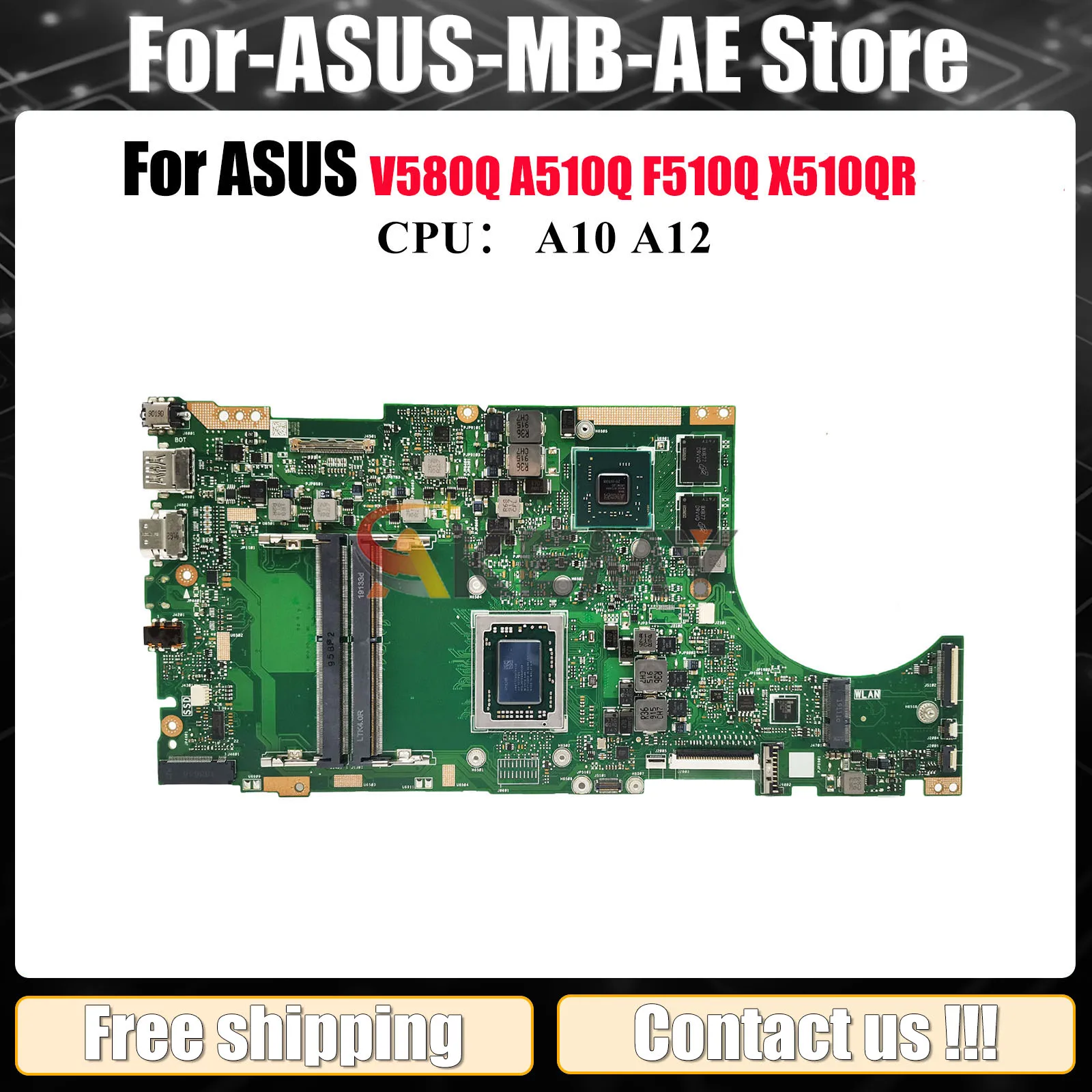 X510QR Laptop Motherboard For ASUS VivoBook A510Q X510QR F510Q V580Q X510Q Notebook Mainboard With A10 A12 CPU 100% tests OK stk
X510QR Laptop Motherboard For ASUS VivoBook A510Q X510QR F510Q V580Q X510Q Notebook Mainboard With A10 A12 CPU 100% tests OK stk
