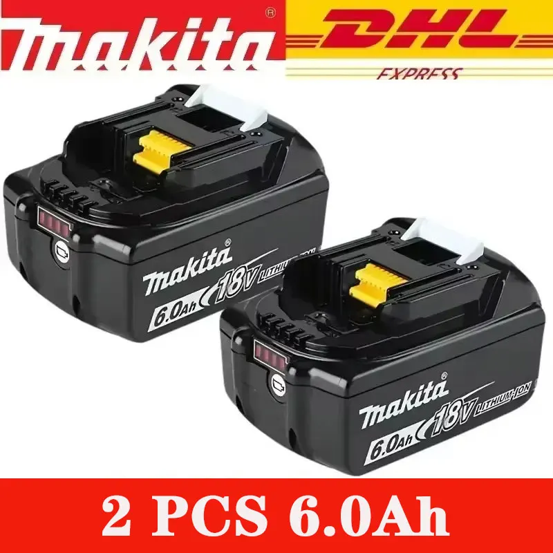 100% original Makita 6.0Ah 18V Rechargeable Battery for Makita 18V BL1830 BL1830B BL1840 BL1840B BL1850 BL1850B Power Tools
100% original Makita 6.0Ah 18V Rechargeable Battery for Makita 18V BL1830 BL1830B BL1840 BL1840B BL1850 BL1850B Power Tools