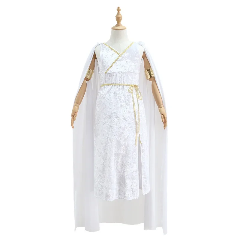 Halloween Cosplay Costume Greek Mythology Athena Roman Sleeveless Robe Dress Suit Performance Party Role Playing Outfit for Girl
Halloween Cosplay Costume Greek Mythology Athena Roman Sleeveless Robe Dress Suit Performance Party Role Playing Outfit for Girl