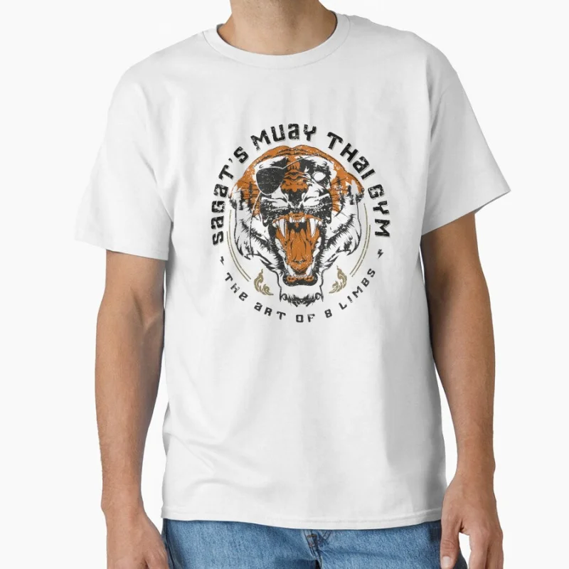 Sagat's Muay Thai Gym 80s Retro Arcade video game Street fighter GYM Martial art gift T-shirt for men Large size Tops S-6XL
Sagat's Muay Thai Gym 80s Retro Arcade video game Street fighter GYM Martial art gift T-shirt for men Large size Tops S-6XL