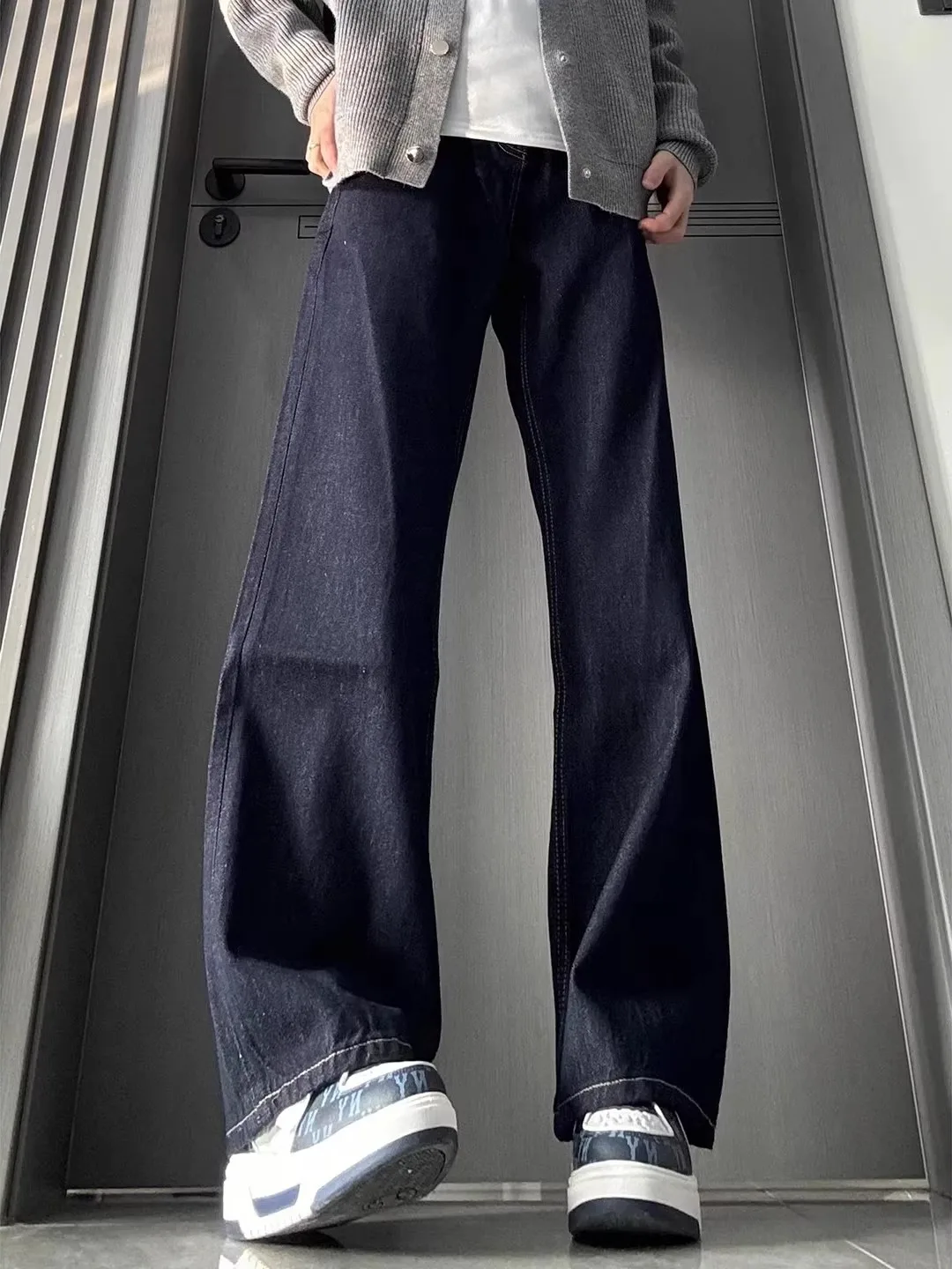 Мужские джинсы Original Blue Denim: осенне-зимние, широкие, прямые, слегка расклешенные, повседневные, свободного кроя
Мужские джинсы Original Blue Denim: осенне-зимние, широкие, прямые, слегка расклешенные, повседневные, свободного кроя