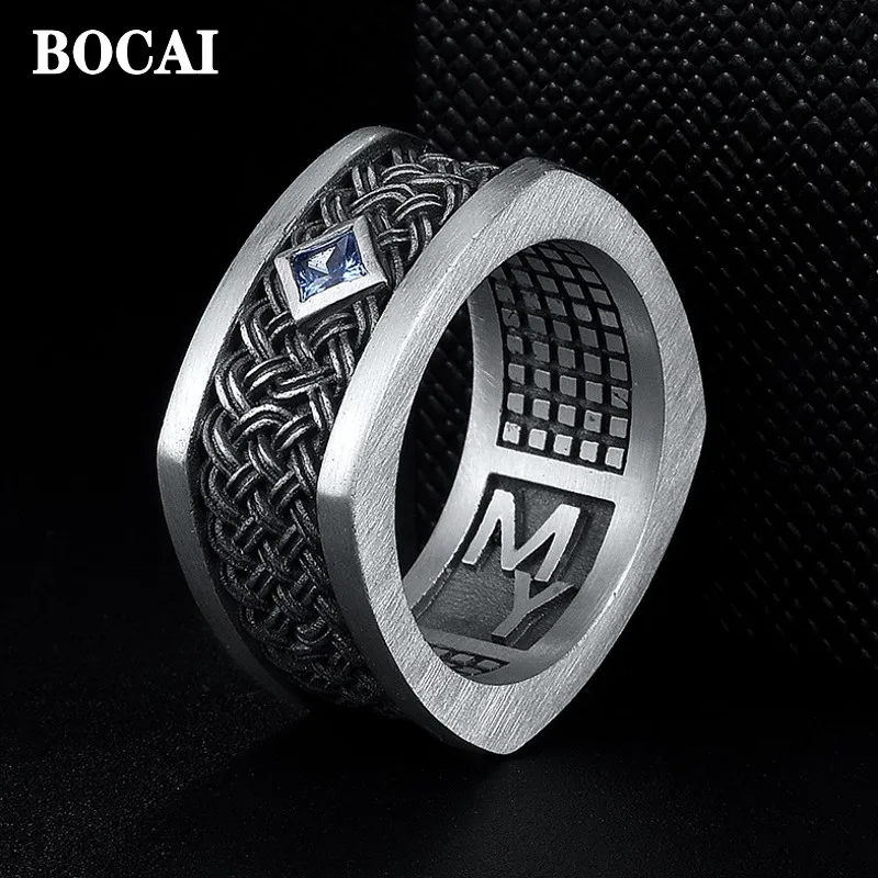 S925 Sterling Silver Jewelry Tide Hip-Hop Retro Personality Simple and Domineering Single Square Man Rings Birthday Gift
S925 Sterling Silver Jewelry Tide Hip-Hop Retro Personality Simple and Domineering Single Square Man Rings Birthday Gift